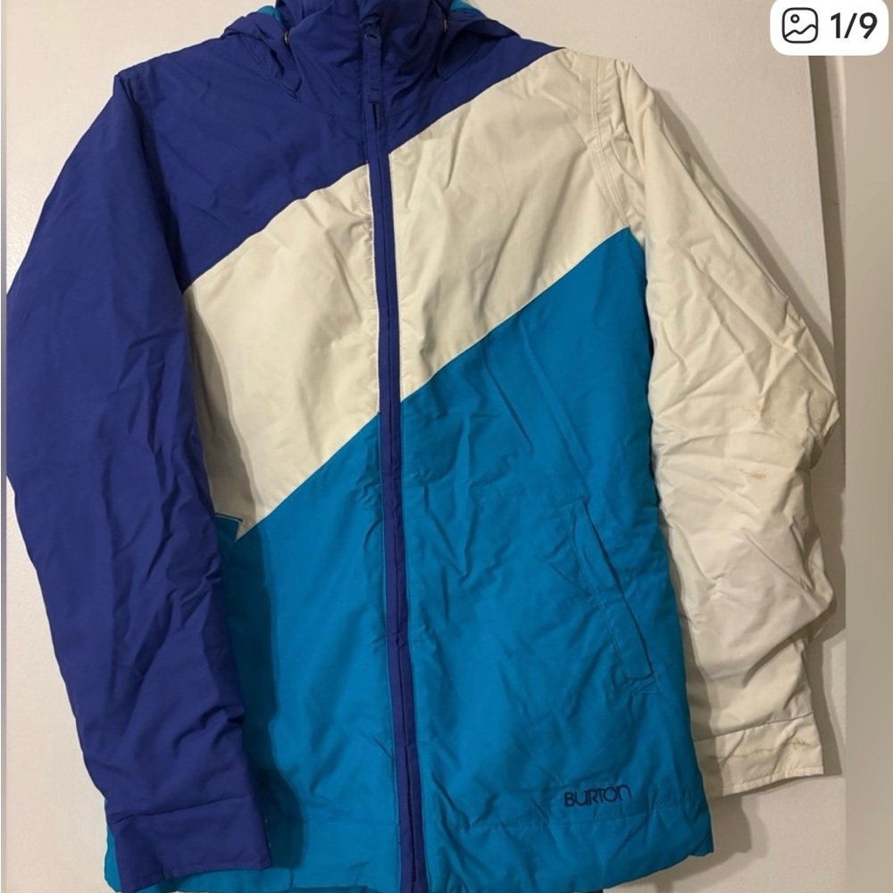 Burton Kids' Blue and white ski Jacket